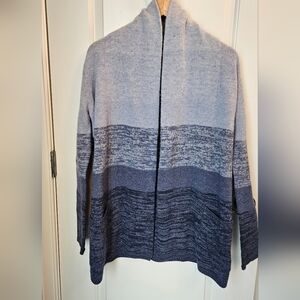 BCBGMaxAzria XXS, Ginata Blue Ombre Wool-Cashmere Blend Cardigan